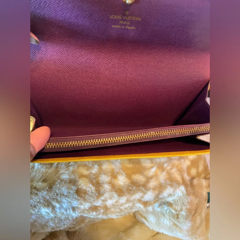 Louis Vuitton Yellow Epi Long Wallet